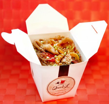 Box №6 Soy noodles with chicken and sesame and soy dressing
